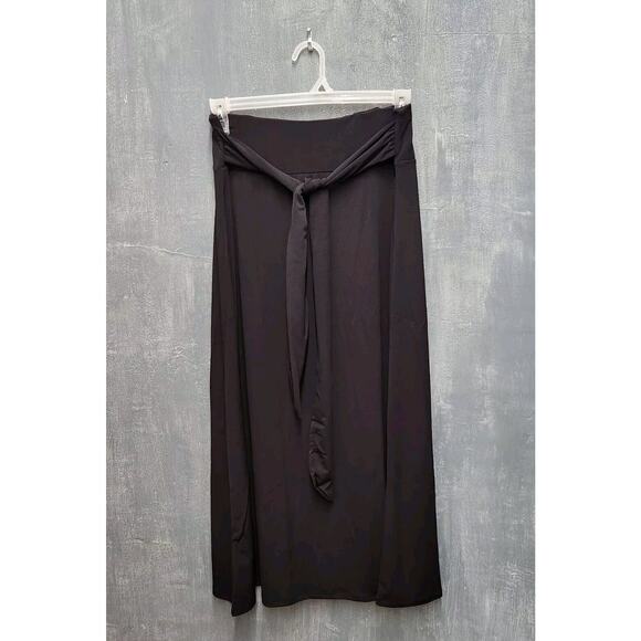 Avon Studio 1886 Black Liquid Knit Maxi Skirt Size XL - Picture 1 of 9